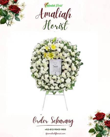 Krans Bunga Duka Clebung